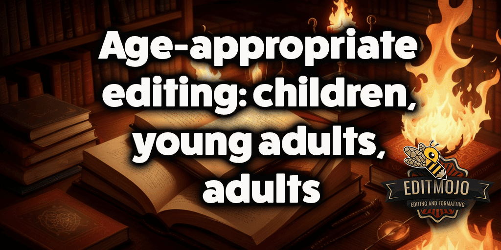 Age-appropriate editing: children, young adults, adults