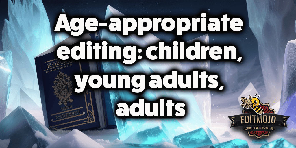 Age-appropriate editing: children, young adults, adults