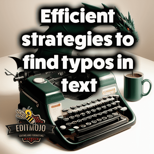 Efficient strategies to find typos in text