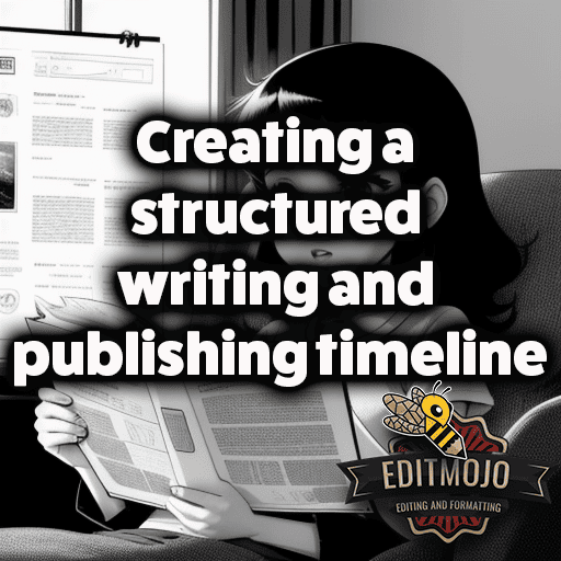 Creating a structured writing and publishing timeline