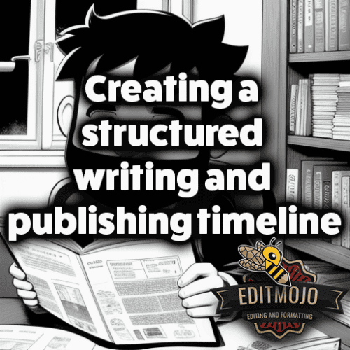 Creating a structured writing and publishing timeline