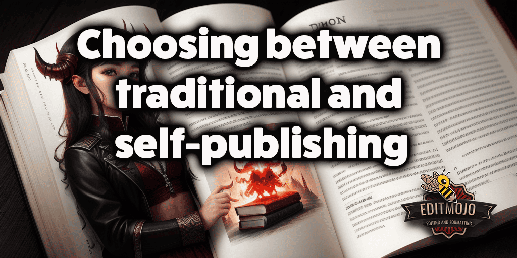 Choosing between traditional and self-publishing