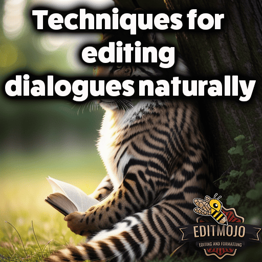 Techniques for editing dialogues naturally