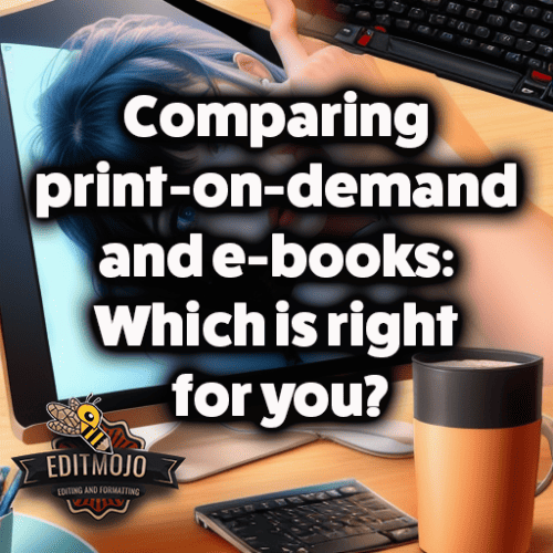 Comparing print-on-demand and e-books