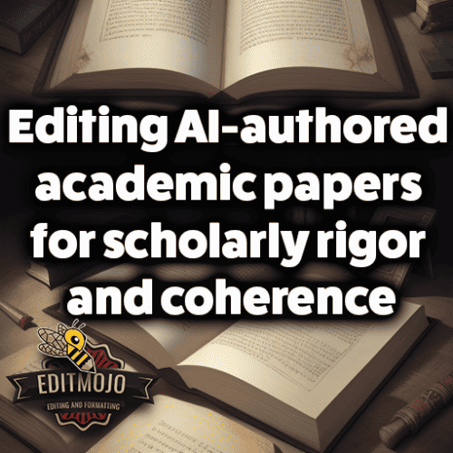 Editing AI-authored academic papers for scholarly rigor and coherence