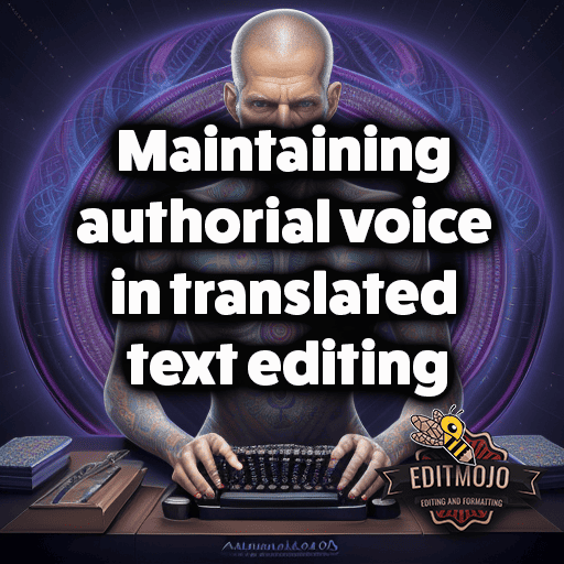 Maintaining authorial voice in translated text editing