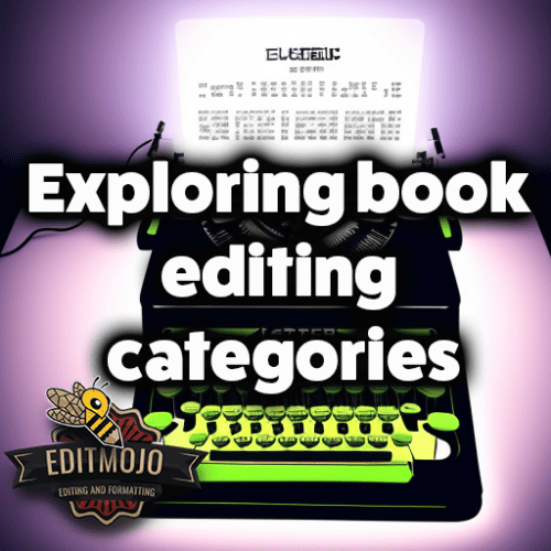 Exploring book editing categories
