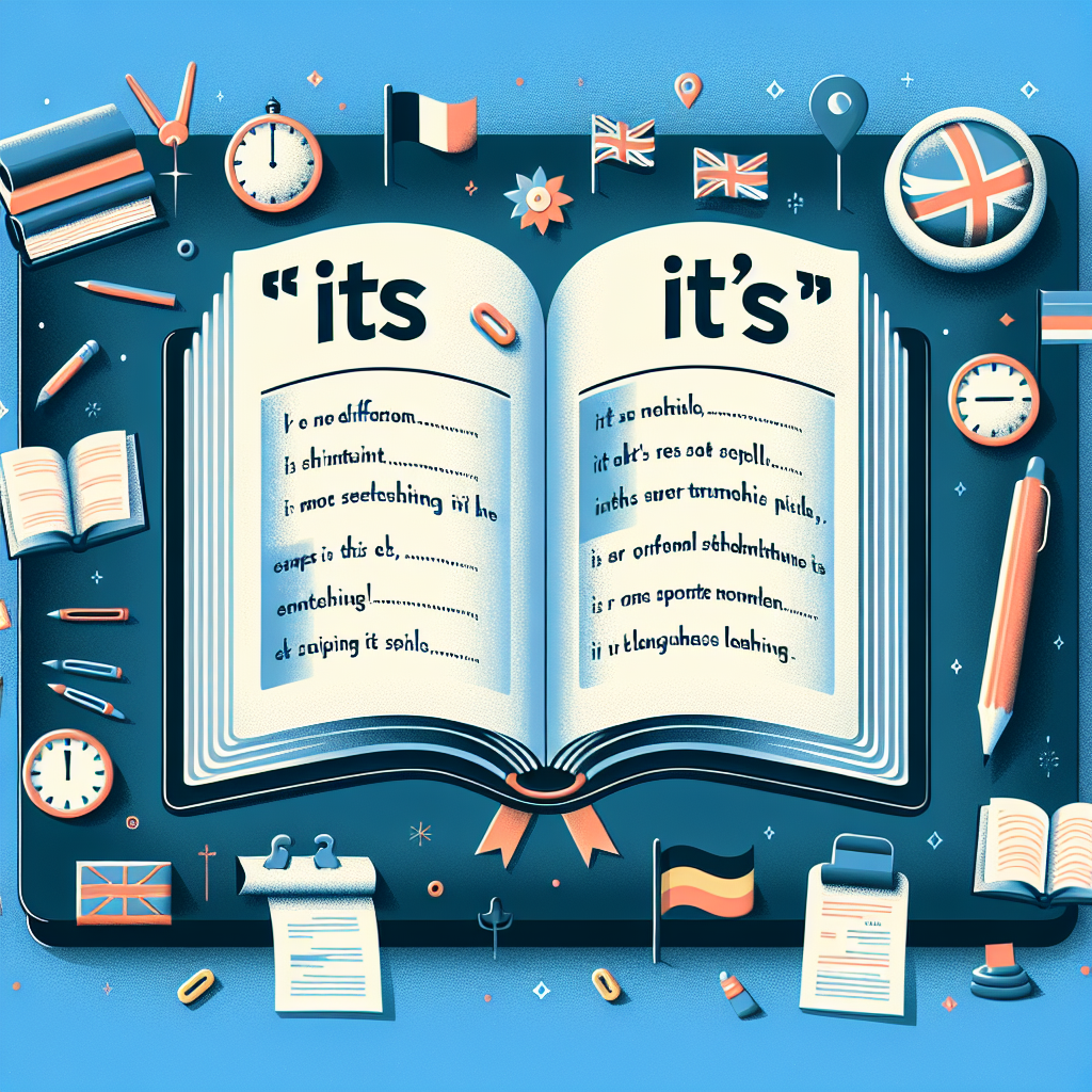 Understanding ʼitsʼ and ʼitʼsʼ for ESL learners