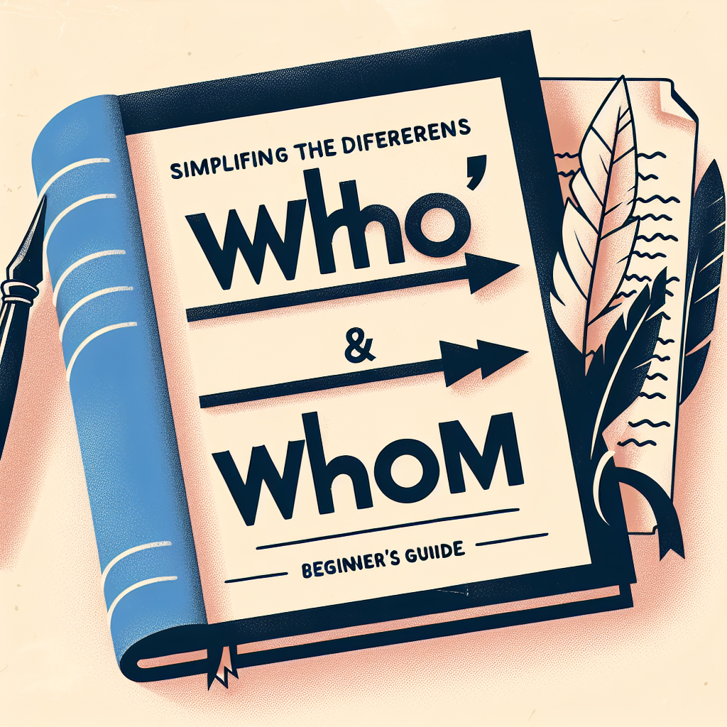 Simplifying Who vs Whom: A Beginnerʼs Guide