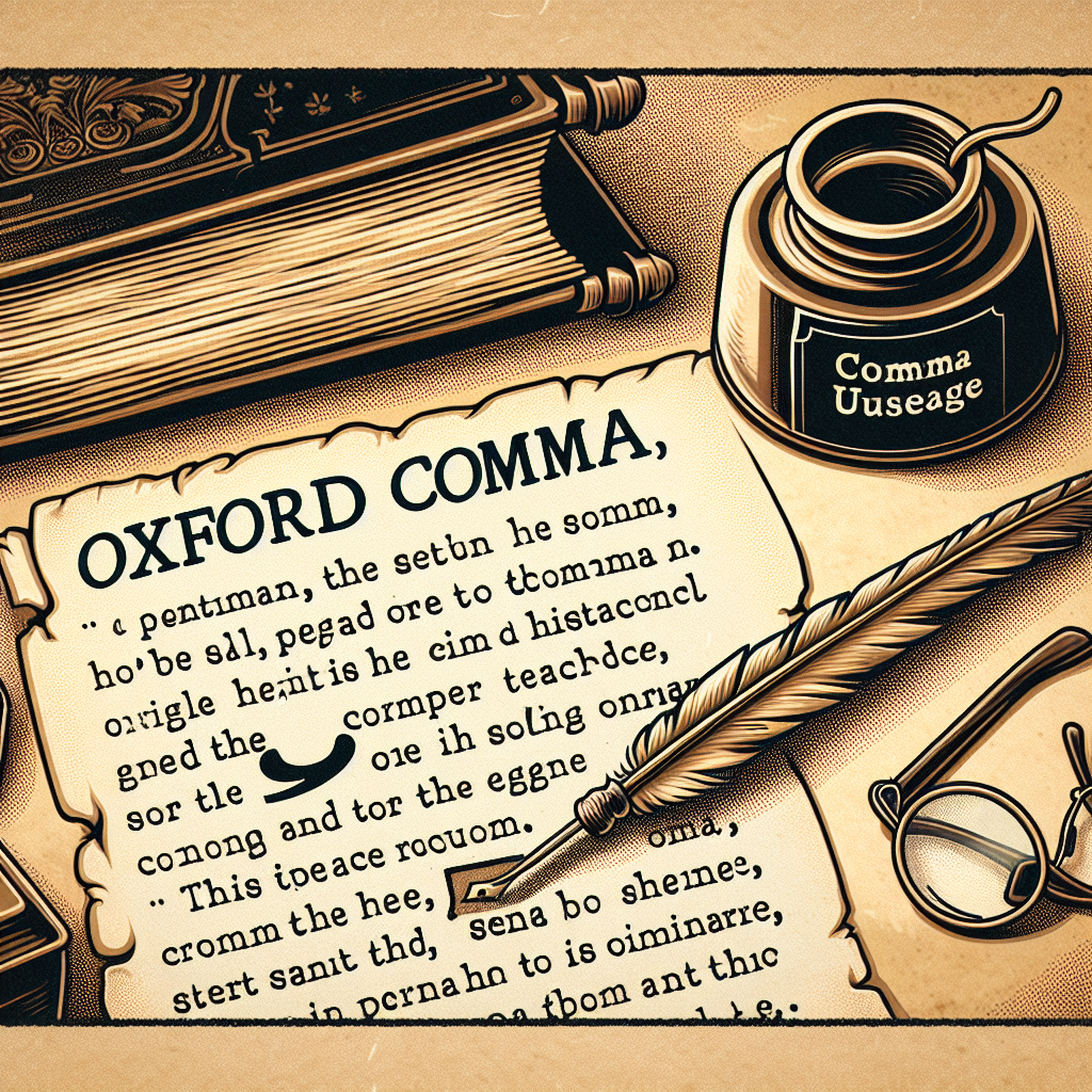Understanding Oxford comma usage