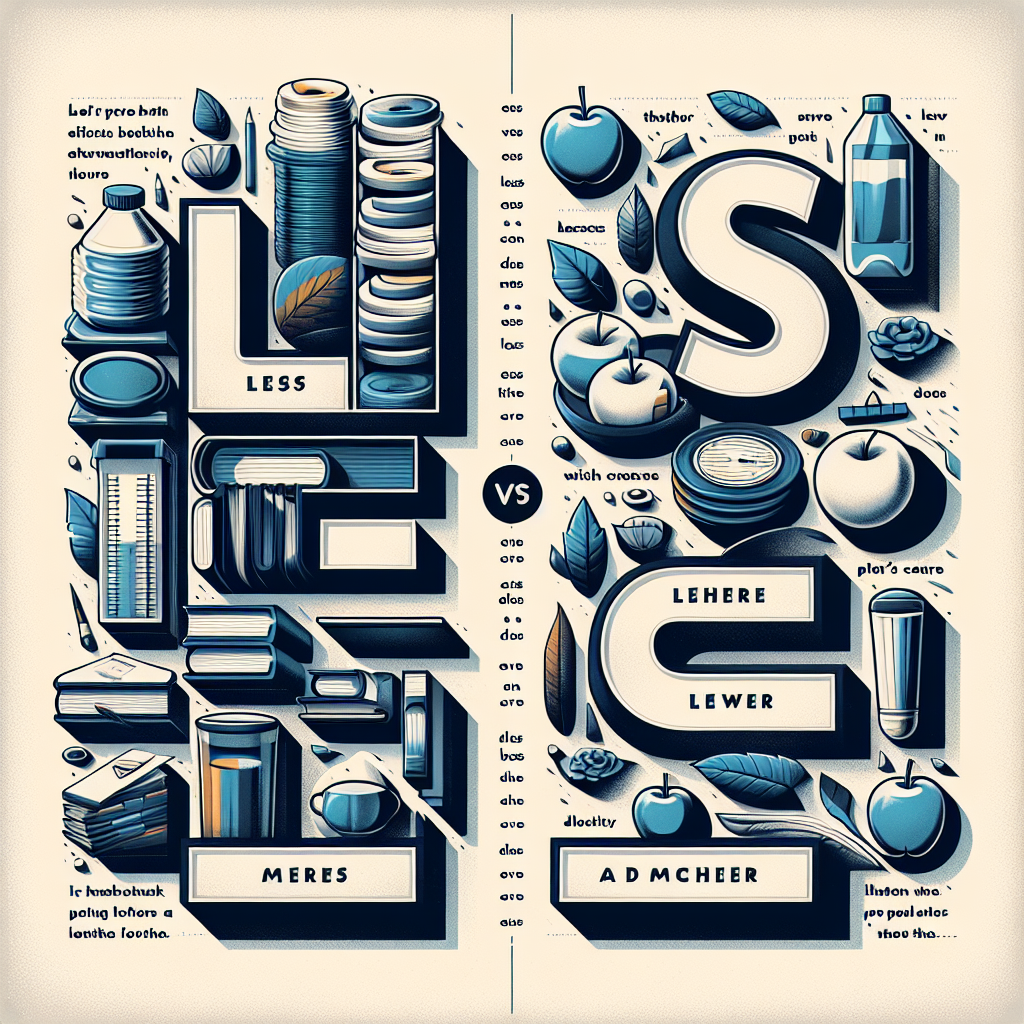 ʼLessʼ versus ʼfewerʼ grammatical rules