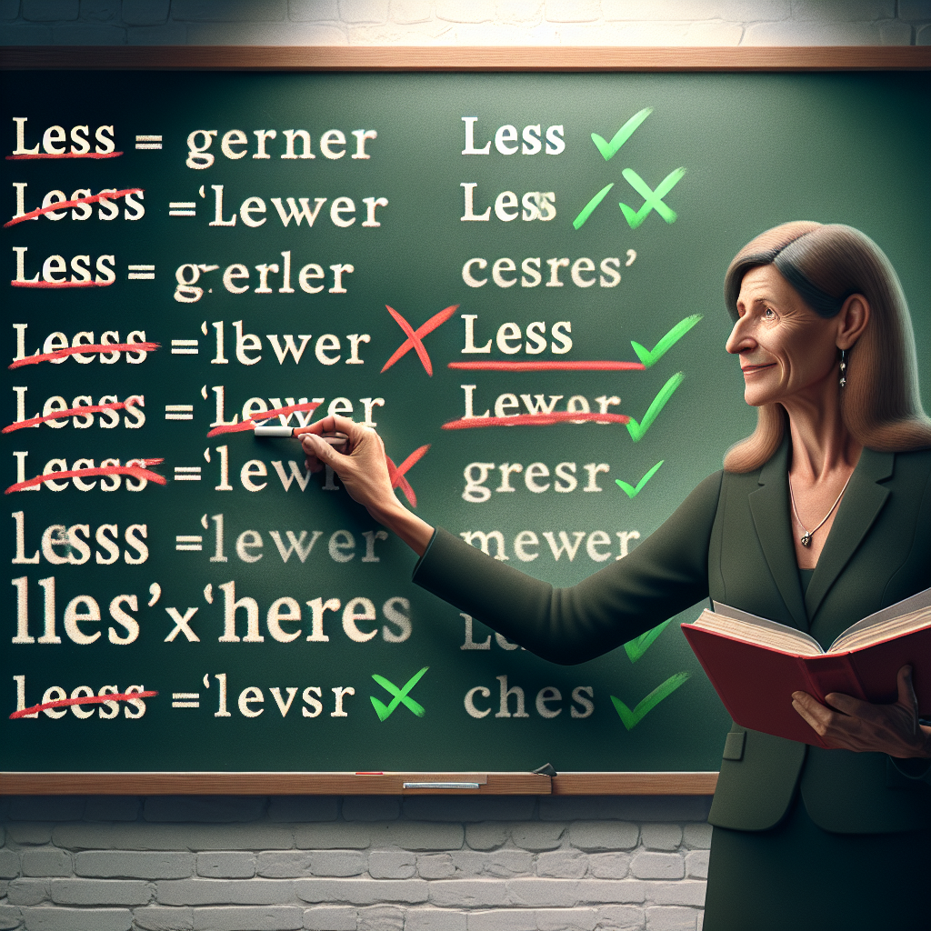 Common mistakes with ʼlessʼ and ʼfewerʼ