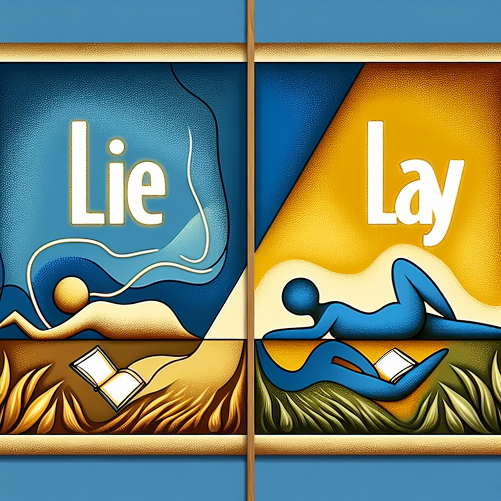 Language use: ʼlieʼ as opposed to ʼlayʼ