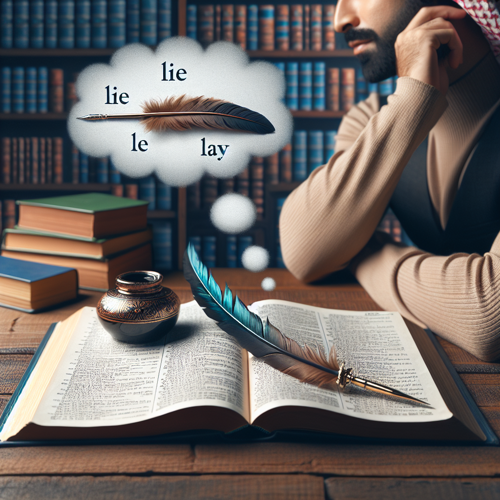 Tips on using ʼlieʼ or ʼlayʼ correctly