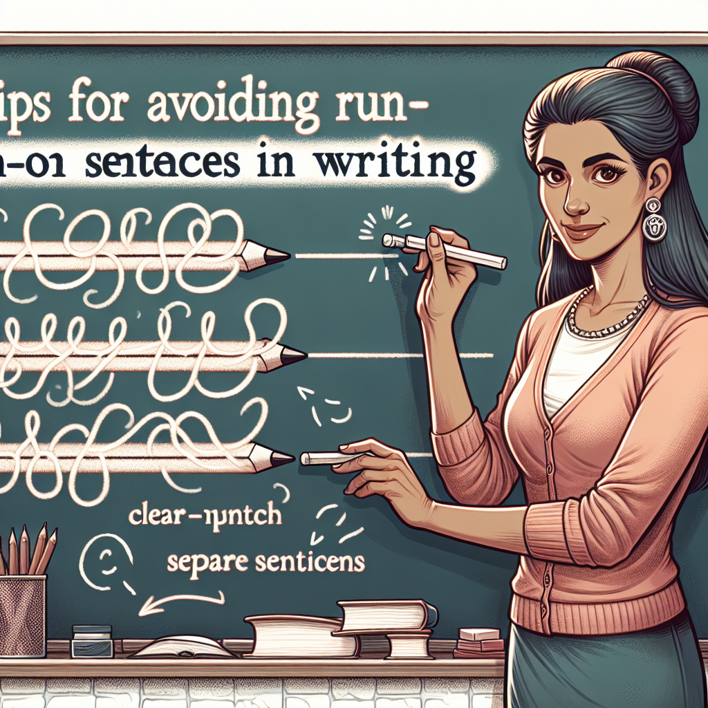 Tips for avoiding run-on sentences in writing