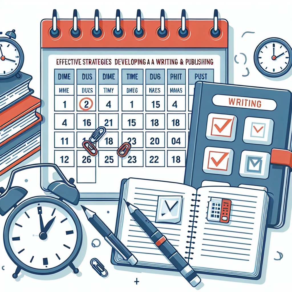 Effective Strategies For Developing A Writing And Publishing Schedule