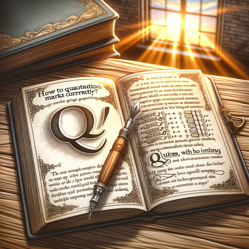 How do I use quotation marks correctly?