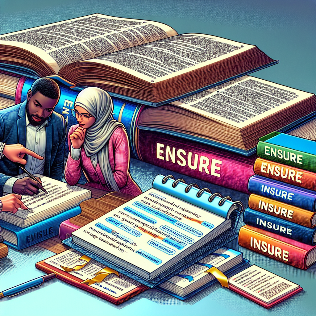 Tips for using ensure and insure effectively