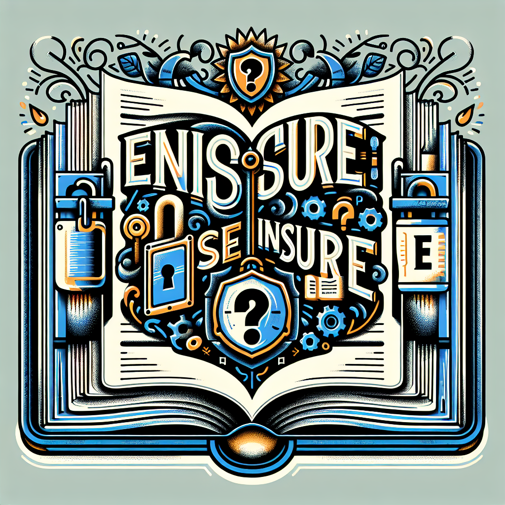 When to use ensure instead of insure
