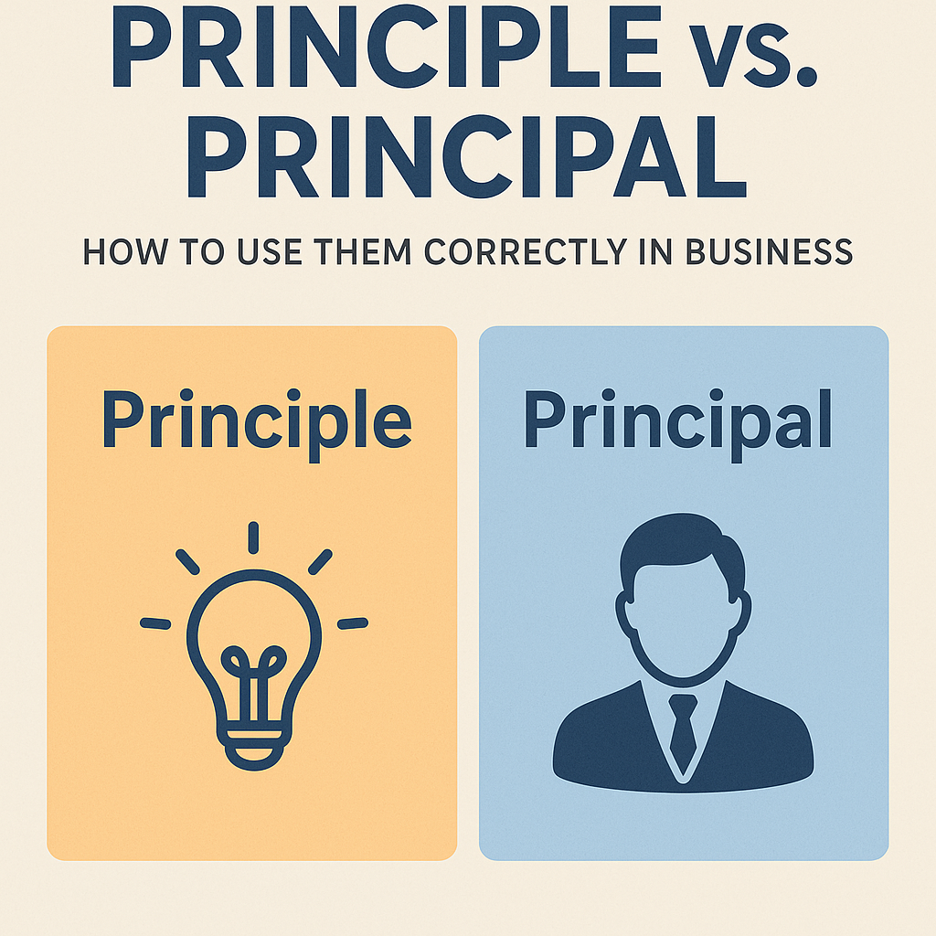 Principle vs. principal: How to use them correctly in business
