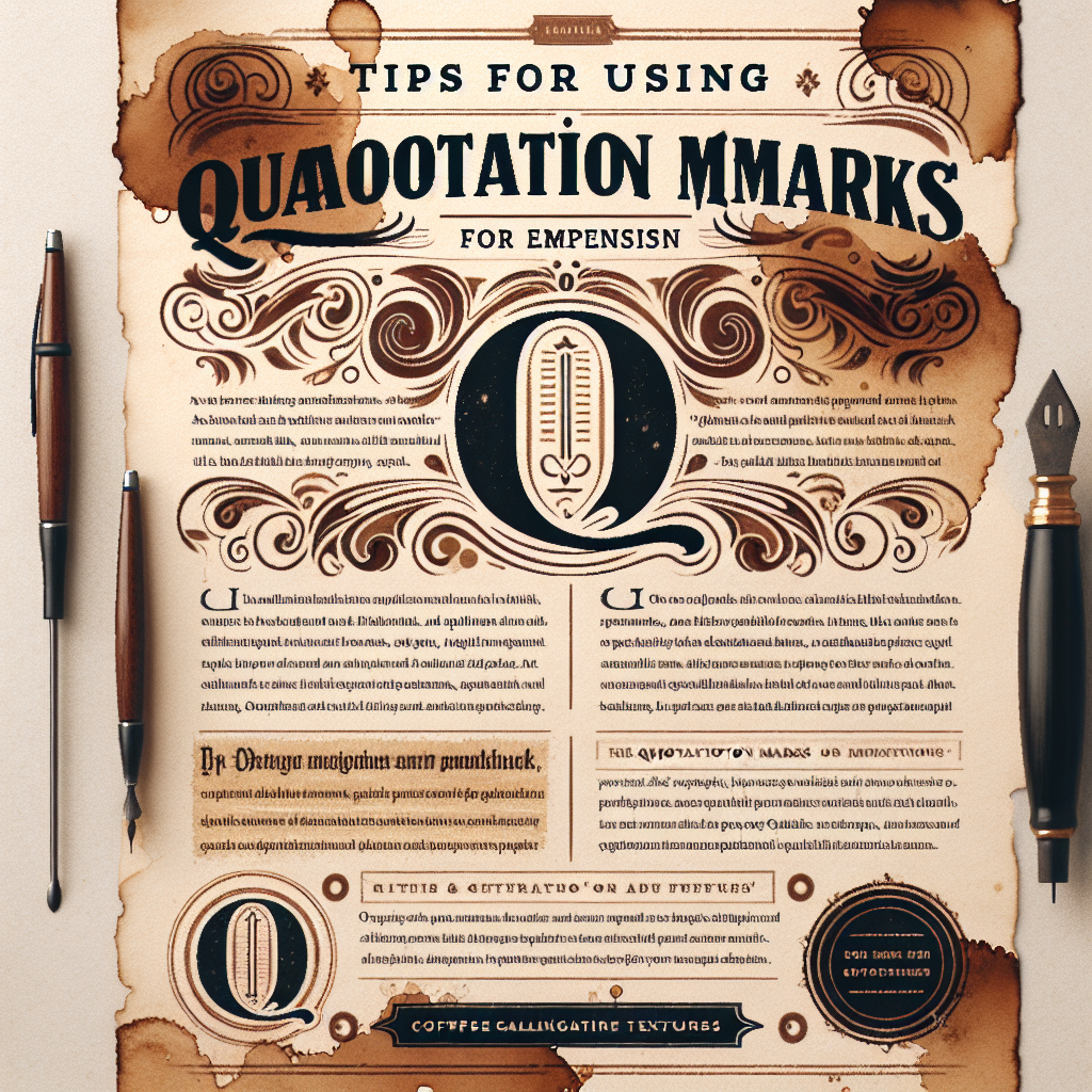 Tips for using quotation marks for emphasis