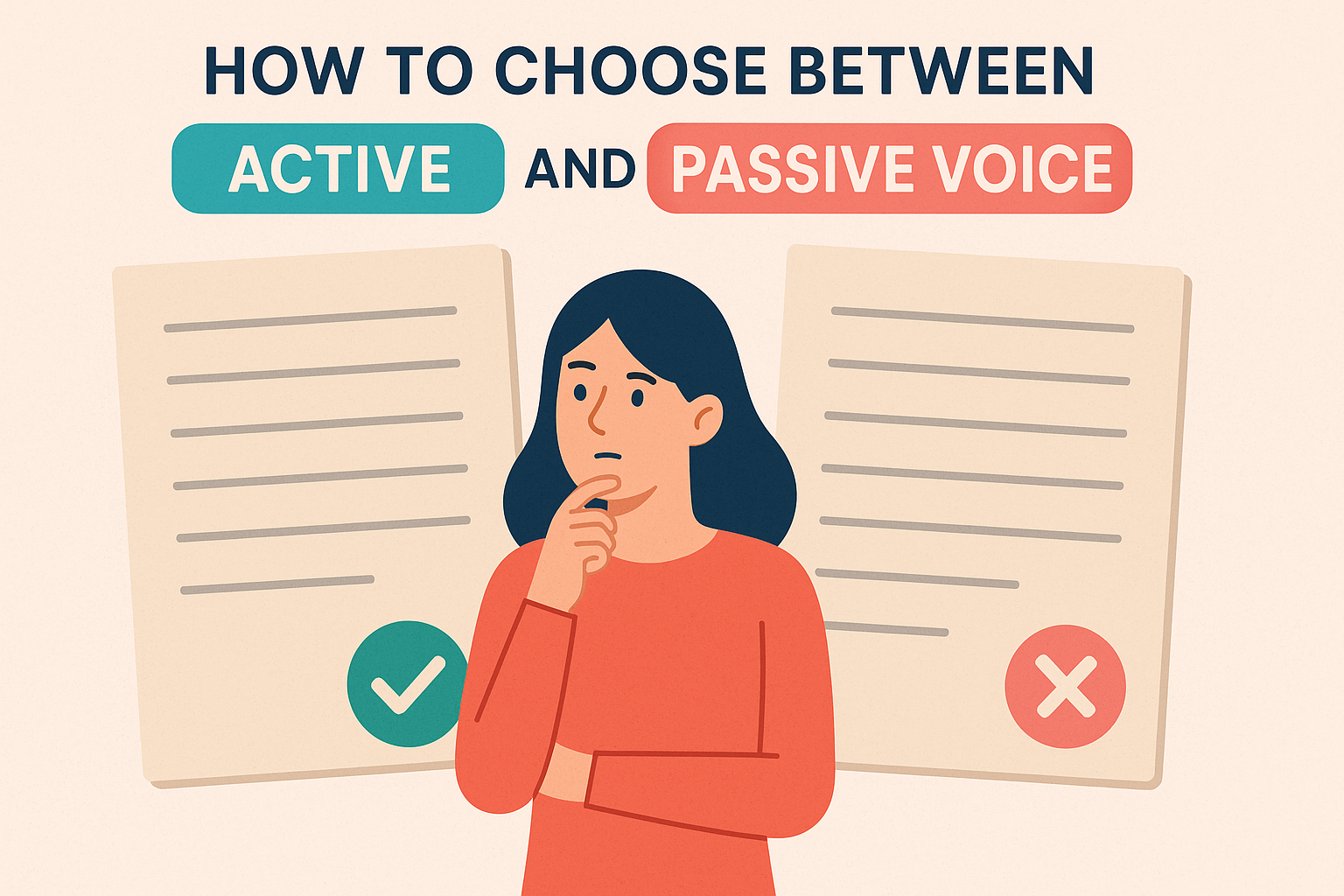 How to choose between active and passive voice